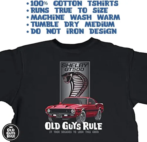 Vista 3 de OLD GUYS RULE Camiseta gráfica para hombre, Shelby Look Good - Día del Padre, regalo de cumpleaños - Camiseta divertida para los amantes
