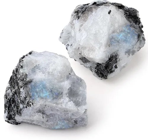 Vista 13 de QINJIEJIE Varias piedras de cristal en bruto 10 colores piedras de cristal curativas 1" piedras preciosas grandes a granel para voltear, cabinas