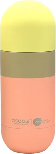 Vista 6 de Asobu Orb - Botella de agua de viaje con aislamiento de doble pared de acero inoxidable, 14 onzas (negro)