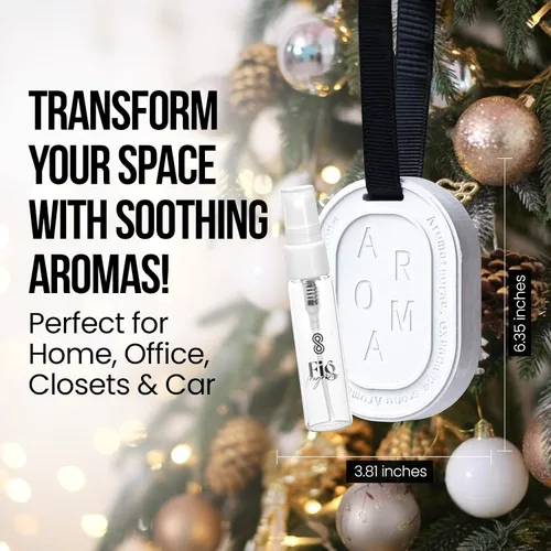 Vista 4 de SINT Piedra aromática de diatomita, difusores de cerámica no eléctricos y fragancia de aromaterapia, difusores de cerámica blanca para decoración