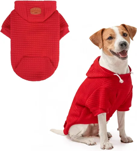 Vista 71 de BEAUTYZOO - Sudadera con capucha para perros con agujero para correa y bolsillo, suéteres para perros pequeños, medianos y grandes, niños y niñas