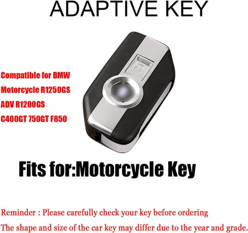 Vista 2 de Funda de cuero para llavero de automóvil para motocicleta BMW R1250GS R1200GSLC R1200RSLC R1600GSLC F850GS K1600GT K1600GTL K1600 Accesorios de Azul