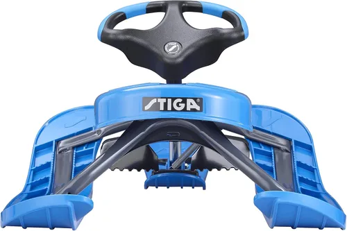 Vista 5 de STIGA Snowracer Curve Snow Sledge with Steering Wheel and Brakes for Children Azul / Gris