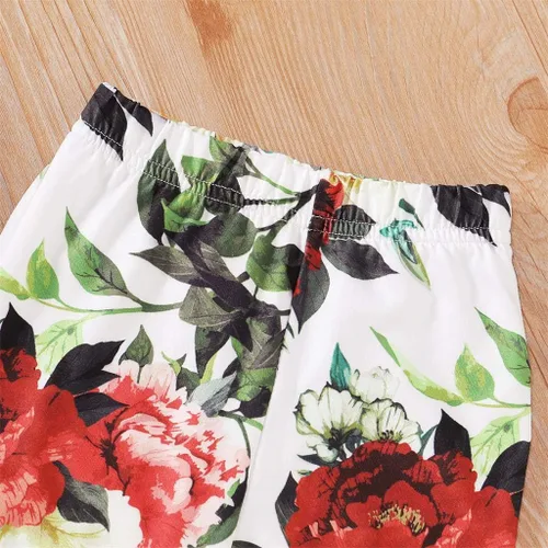 Vista 7 de Ritatte - Conjunto de 2 piezas de ropa de invierno para niñas pequeñas, blusa cálida de manga larga y pantalones de algodón