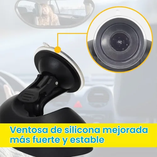 Vista 6 de Espejo retrovisor de bebé para automóvil, parabrisas frontal para bebé, espejo retrovisor para bebé, espejos ajustables de 360 grados para ver niños