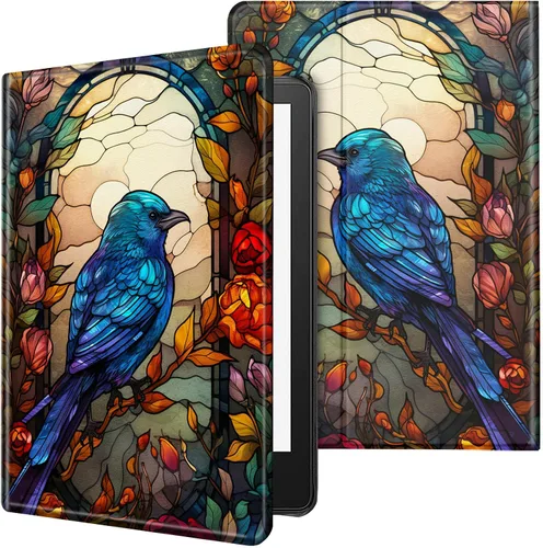 Vista 58 de Funda para tablet Kindle Fire 7 2019/2017 lanzamiento 9ª/7ª generación 7 pulgadas, ligera, protectora de piel sintética, cubierta inteligente