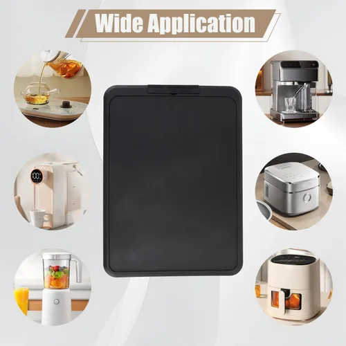 Vista 6 de Bandeja deslizante extra ancha para electrodomésticos de cocina (16.14 x 11.81 x 0.79 pulgadas/16.1 x 11.8 x 0.8 in) – Bandeja organizadora