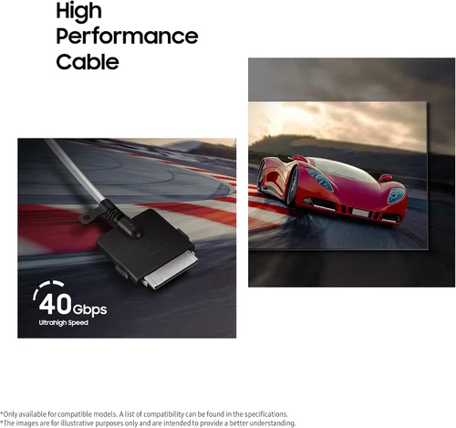 Vista 12 de Samsung Electronics 2021 - Cable de conexión invisible de 16.4 ft para televisor Neo QLED 8K para conectar a múltiples fuentes de dispositivos