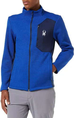 Vista 10 de Spyder Chaqueta híbrida de capa media con cremallera completa para hombre Azul etéreo