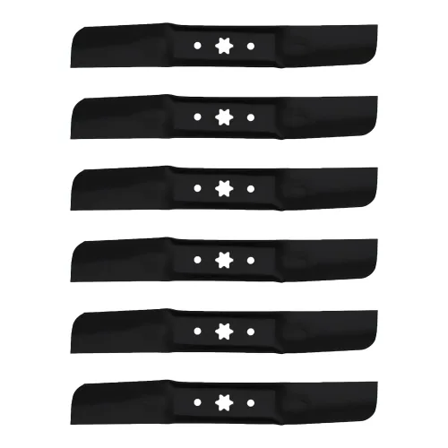 Vista 3 de RAParts (6) cuchillas de repuesto para cortacésped de repuesto de 17-1/4 pulgadas MTD para Cub Cadet 742-05052A 942-05052A