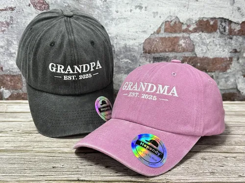 Vista 49 de Hepandy Mr Mrs Mom Dad Captain First Mate Mama and Mini Sombreros de béisbol