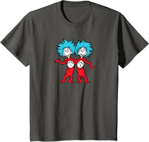 Vista 49 de Dr. Seuss Thing 1 Thing 2 Buddies - Camiseta Negro