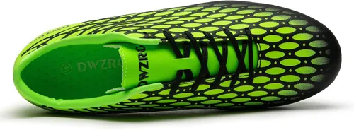 Vista 4 de DWZRG Tacos de fútbol para hombre, ligeros, para exteriores e interiores, para entrenamiento profesional de fútbol sala