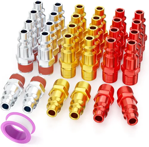 Vista 11 de GASHER 10PCS 1/2" FNPT x 1/2" Flow Industrial Air Plug