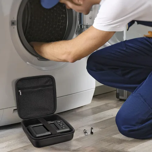 Vista 5 de DEPSTECH Funda original para endoscopio, bolsa de transporte inalámbrica para boroscopio con WiFi y cámaras de alcance USB, funda rígida de gran