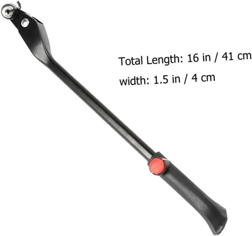 Vista 9 de Kisangel Accesorios de bicicleta de montaña Aleación de aluminio Kickstand Bike Kickstand Soporte lateral telescópico Pies antideslizantes Ajuste