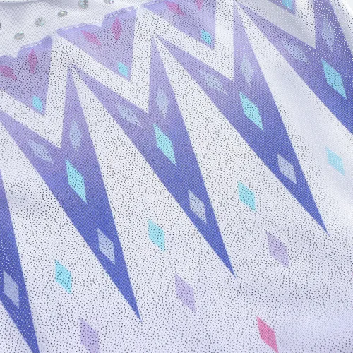 Vista 4 de EQSJIU Leotardo de ballet con falda tutú para niñas, para baile, gimnasia, niños pequeños, vestido de fiesta con copos de nieve brillantes