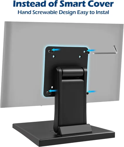 Vista 2 de WEARSON Soporte de monitor de perfil bajo – Soporte plegable para monitor táctil mini PC compatible con VESA 75 x 75 y 3.937 x 3.937 in soportes