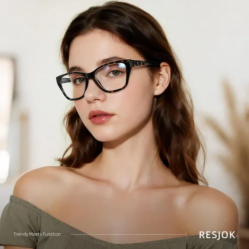 Vista 2 de Gafas de luz azul para mujer, con bloqueo de luz azul, para juegos de computadora, gafas de moda Cateye, antifatiga ocular