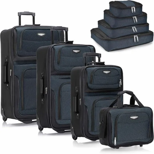 Vista 25 de Travel Select Amsterdam - Equipaje vertical y expansible con ruedas, marino