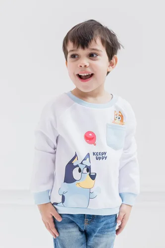 Vista 2 de Bluey Sudadera con capucha y sudadera de forro polar para niños pequeños