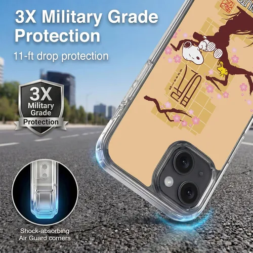Vista 465 de Carcasa de gel para iPhone 7 Plus/iPhone 8 Plus, diseño de Snoopy Oriental de Peanuts, Badges