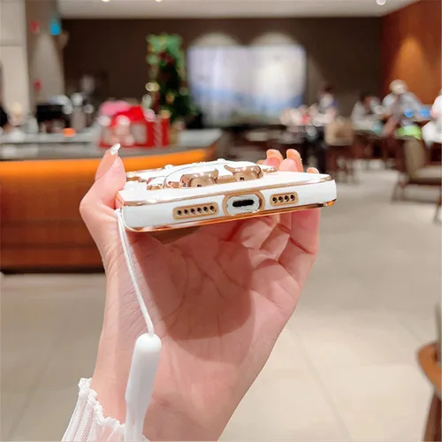 Vista 5 de Funda compatible con Redmi Note 9 Pro Funda de teléfono TPU Silicona Soporte galvanizado Suave Durable Caída Protección a prueba de golpes para 7