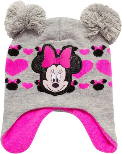 Vista 2 de Disney Girls Minnie Mouse and Vampirina Winter Hat and 2 Pair Mitten or Glove Set (ToddlerLittle Girl)