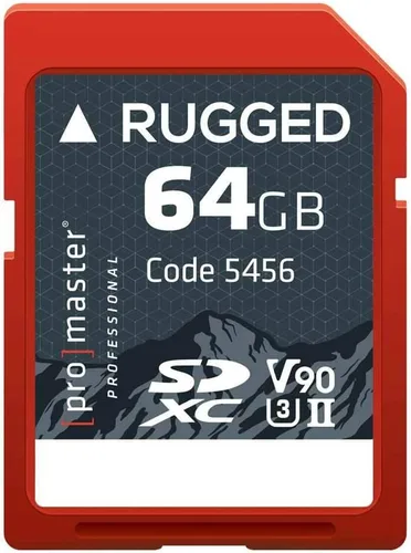 Vista 4 de ProMaster Tarjeta de memoria SDHC Rugged™ de 32 GB CINE UHS-II, (modelo 5449)