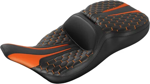 Vista 10 de TCT-MOTORPARTS Almohada de Asiento para Conductor y Pasajero Negro Compatible con Harley Touring Electra Glide Ultra Classic Standard FLHTC 1997-2007