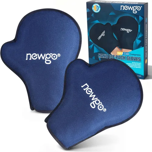 Vista 9 de NEWGO Paquete de 2 guantes de hielo de mano para aliviar el dolor, paquete de 2 guantes fríos para neuropatía de quimioterapia, guantes de hielo
