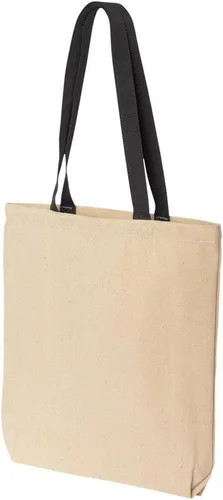 Vista 5 de shop4ever Bolso de compras reutilizable de lona de algodón con diseño de bandera de oso de California, mango