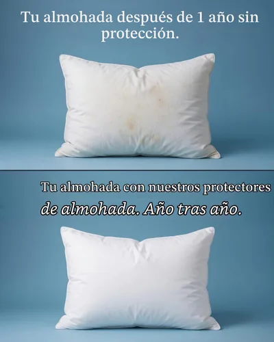 Vista 6 de Beckham Hotel Collection Protectores de Almohada Tamaño Queen Blancos con Cremallera Juego de 2, Fundas Protectoras de Almohada de Algodón Suave