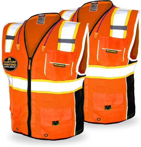 Vista 10 de KwikSafety - Charlotte, NC - Chaleco de seguridad clásico y supremo [bolsillo gigante] Clase 2 Trabajo PPE ANSI probado OSHA Cumple con OSHA