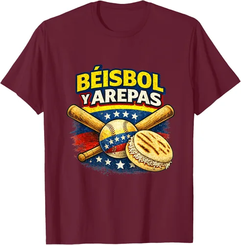 Vista 12 de Camiseta Beisbol y Arepas Venezuelas Baseball Pride Team 2026