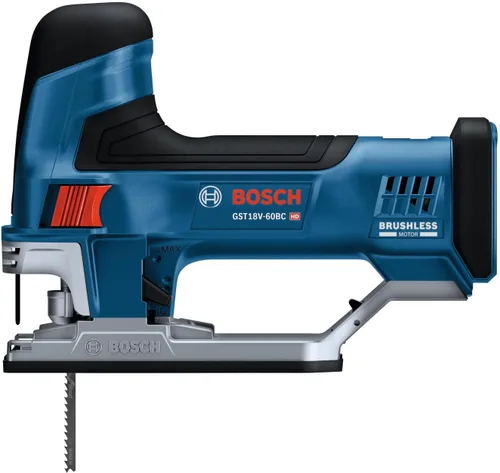 Vista 4 de Bosch GST18V-60BCN 18V Herramienta de sierra caladora sin cepillo con asa de barril conectada, 3,800 SPM, luz LED, cambio de hoja sin herramientas