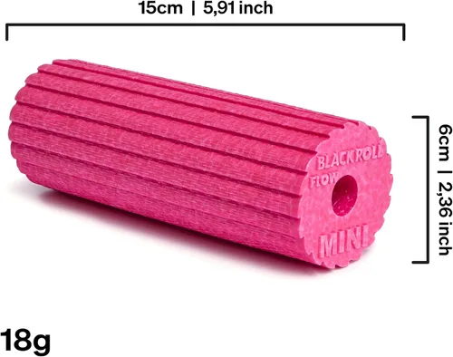 Vista 5 de Blackroll Mini Flow Fascinary Rollo de ejercicio Rosado