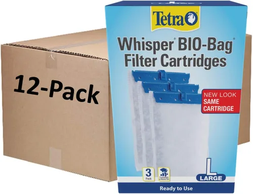Vista 14 de Cartuchos de filtro Tetra Whisper Bio-Bag para acuarios, filtro grande para peces de agua dulce y marina, elimina olores y decoloración, fácil