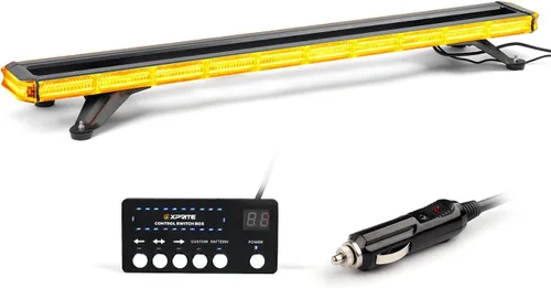 Vista 9 de Xprite Barra de luces estroboscópicas de emergencia para techo de 18 pulgadas, 150 LED, luces de advertencia intermitentes de servicio pesado