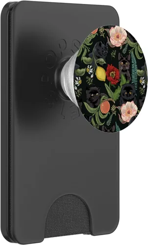 Vista 8 de Botanical and Black Cats PopSockets - Agarre y soporte para teléfonos y tabletas, Negro