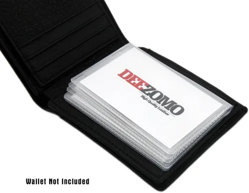 Vista 5 de DEEZOMO Juego de 2 insertos de cartera de repuesto de 6 páginas para billetera plegable o triple