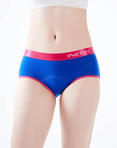 Vista 2 de INNERSY Bragas menstruales de algodón para adolescentes de 8 a 16 años, paquete de 3