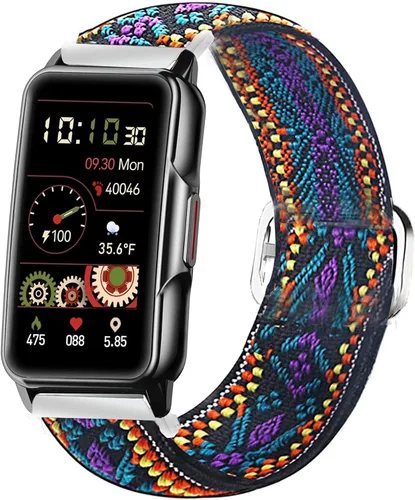 Vista 11 de Lamshaw Compatible con la correa de reloj inteligente Mindrose, correa ajustable elástica elástica de 0.71 pulgadas, compatible con reloj Mindrose
