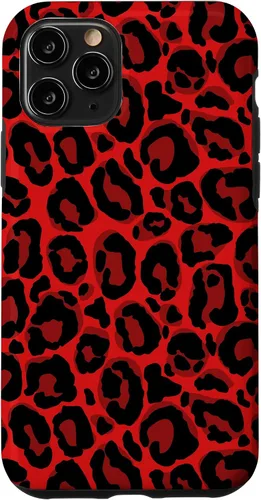 Vista 29 de Red Leopard Phone Case Cheetah Skin Pattern Women Case for iPhone 17