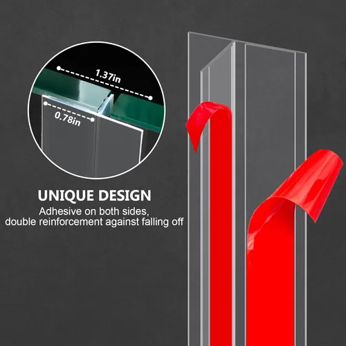 Vista 3 de Sello de silicona para puerta, tira de sellado mejorada 2026 para huecos de ventanas, diseño adhesivo fuerte de doble cara, tira de sellado