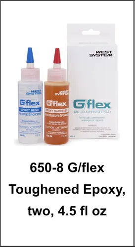 Vista 2 de West System G Flex Epoxy 650-8 + barras de mezcla gratis