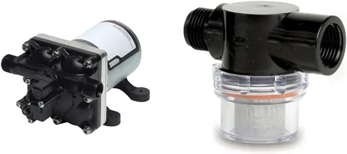 Vista 4 de SHURFLO Bomba de agua 4008-101-E65 3.0 Revolution + kit de silenciamiento de bomba SHURFLO 94-591-01 - 36 pulgadas