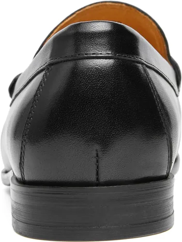 Vista 5 de Journey West Mocasines Penny para hombre con cuero genuino vestido de negocios sin cordones en mocasines para hombres