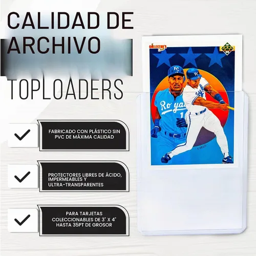 Vista 3 de Platinum Protectors Tarjetero de alta calidad para tarjetas coleccionables de 35 puntos de 3 x 4 pulgadas (paquete de 25)