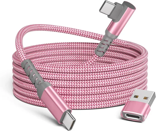 Vista 9 de Basesailor Cable Cortor de Carga USB C a USBC de 1 Pie 100W con Adaptador USB, Cable de Carga PD de 90 Grados para Coche, Rápido para iPhone 17 16